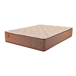 Colchão Viúva Prata Mola Ensacada (30x128x188) Bege e Marrom