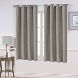 Cortina com Ilhós Botanical 274X170 Taupe