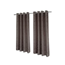 Cortina com Ilhós Versailles 400X230 Taupe