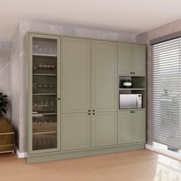 Cozinha Compacta Évora 9 Portas Verde Hill