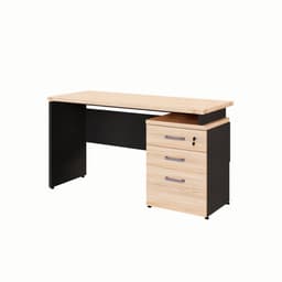 Escrivaninha Yaris 3 GV Calvi e Preta 135 cm