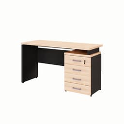 Escrivaninha Yaris 4 GV Calvi e Preta 135 cm