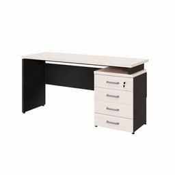 Escrivaninha Yaris 4 GV Carvalho Berlin e Preta 150 cm