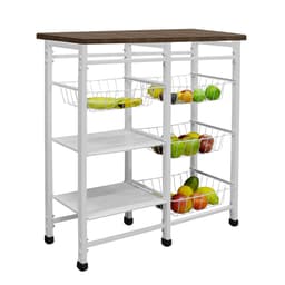 Fruteira para Forno Gênova 4 Cestos Branca e Marrom