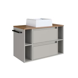 Gabinete de Banheiro com Cuba Sierra 1 PT 1 GV Arenas e Mel