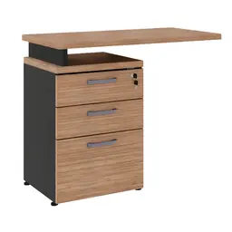 Gaveteiro com Extensor Yaris 3 GV Ameixa e Preto