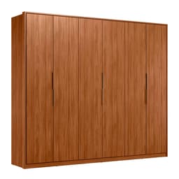 Guarda-Roupa Casal Atrice 6 Portas 6 Gavetas Nogueira