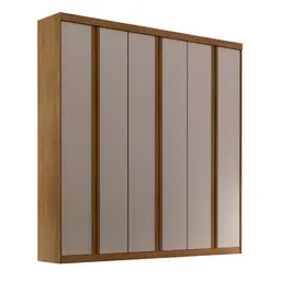 Guarda-Roupa Casal Durban 6 Portas 4 Gavetas Imbuia e Off White