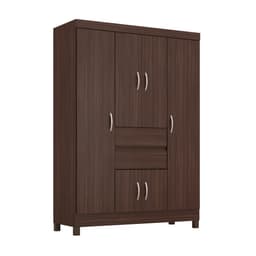 Guarda-Roupa Casal Ecom 6 Portas 2 Gavetas Café