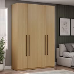 Guarda-Roupa Casal Infinity 4 Portas 3 Gavetas Savana