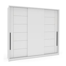 Guarda-Roupa Casal Lisboa 3 Portas 4 Gavetas Branco