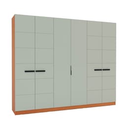 Guarda-Roupa Casal Lisboa 6 Portas 4 Gavetas Freijó e Verde