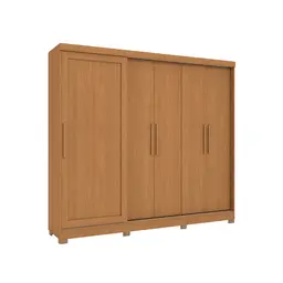 Guarda-Roupa Casal Molina com Pés 5 Portas 4 Gavetas Canela