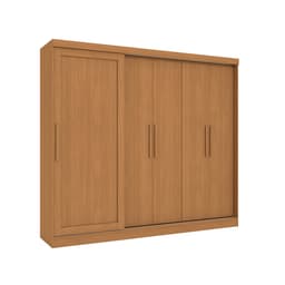 Guarda-Roupa Casal Molina sem Pés 5 Portas 4 Gavetas Canela