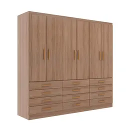 Guarda-Roupa Casal New Monaco 6 Portas 12 Gavetas Demolição