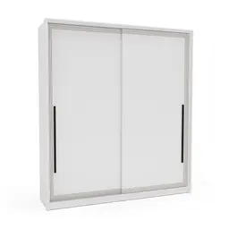 Guarda-Roupa Casal Valência 2 Portas 2 Gavetas Branco