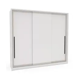 Guarda-Roupa Casal Valência 3 Portas 4 Gavetas Branco