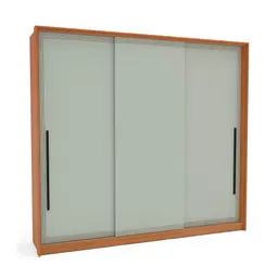 Guarda-Roupa Casal Valência 3 Portas 4 Gavetas Freijó e Verde