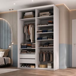 Guarda-Roupa Closet Mountier 2 Gavetas Branco