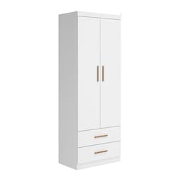Guarda-Roupa Infantil Chiara 2 Portas 2 Gavetas Branco