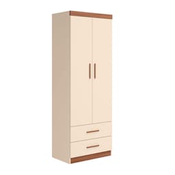 Guarda-Roupa Infantil Chiara 2 Portas 2 Gavetas Off White e Carvalho