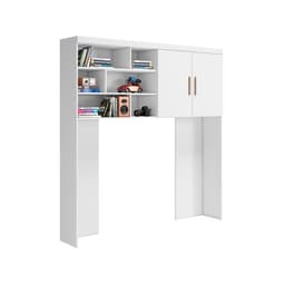 Guarda-Roupa Infantil para Cabeceira Chiara 2 Portas Branco