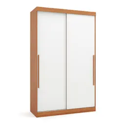 Guarda-Roupa Modulado Gênova 2 Portas 2 Gavetas Freijó e Off White