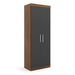 Guarda-Roupa Modulado Gênova 2 Portas 2 Gavetas Ipê Wood e Grafite