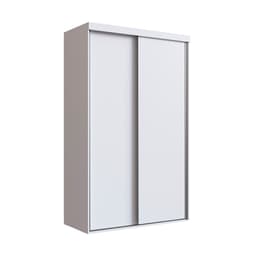 Guarda-Roupa Solteiro Khaterine 2 Portas 2 Gavetas Branco