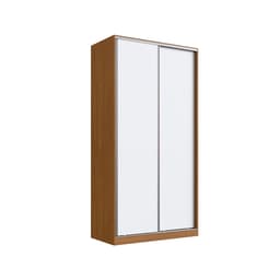 Guarda-Roupa Solteiro Lótus 2 Portas 3 Gavetas Freijó e Branco