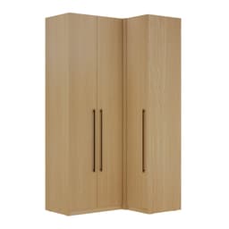 Guarda-Roupa de Canto Solteiro Infinity 3 Portas 2 Gavetas Savana