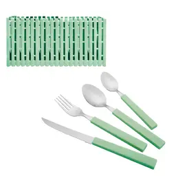 Jogo de Talheres com 25 Peças Jardim Verde