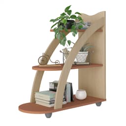 Mesa Lateral Oval Andes Naturale e Terracota