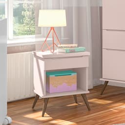 Mesa de Cabeceira Infantil Melinda 1 GV Rosê