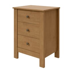 Mesa de Cabeceira Maggiore 3 Gavetas Amêndoa