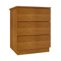 Mesa de Cabeceira Veronna 3 Gavetas Cinamomo