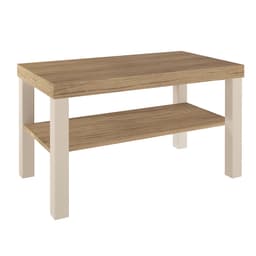 Mesa de Centro Retangular UP Carvalho e Off White