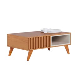 Mesa de Centro Ripada Jeri Freijó e Off White