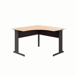 Mesa de Escritório em L New City Calvi e Preta 120 cm