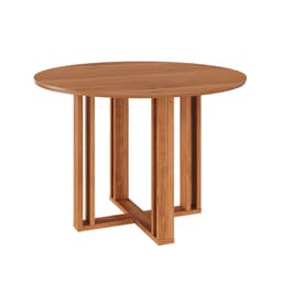 Mesa de Jantar Redonda com Tampo MDF Flora Cinamomo 110 cm