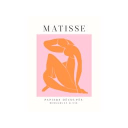 Pôster Decorativo Grandes Artistas Matisse Laranja 40x50 cm