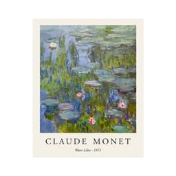 Pôster Decorativo Grandes Artistas Monet Water 40x50 cm