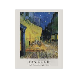 Pôster Decorativo Grandes Artistas Van Gogh Café Terrace 40x50 cm