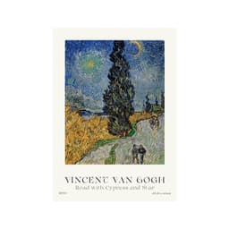 Pôster Decorativo Grandes Artistas Van Gogh Road 50x70 cm