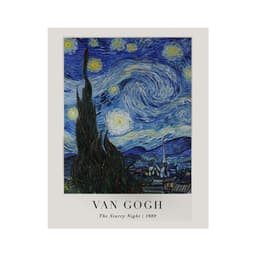 Pôster Decorativo Grandes Artistas Van Gogh Starry Night 40x50 cm