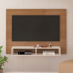 Painel para TV até 50 Polegadas Flash Cinamomo e Off White