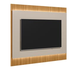Painel para TV até 70 Polegadas São Paulo com LED Tauari e Off White 180 cm