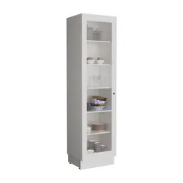 Paneleiro Évora 1 Porta Azul Branco Ártico