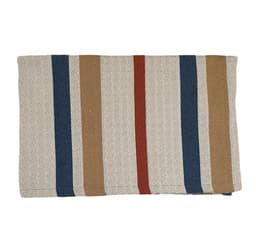 Passadeira Listrada OAK Mostarda e Azul 180x60 cm