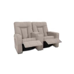 Poltrona Reclinável 2 Lugares Jetta Suede Bege